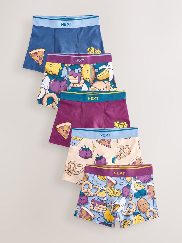 Food Print Trunks 5 Pack (1.5-12yrs)