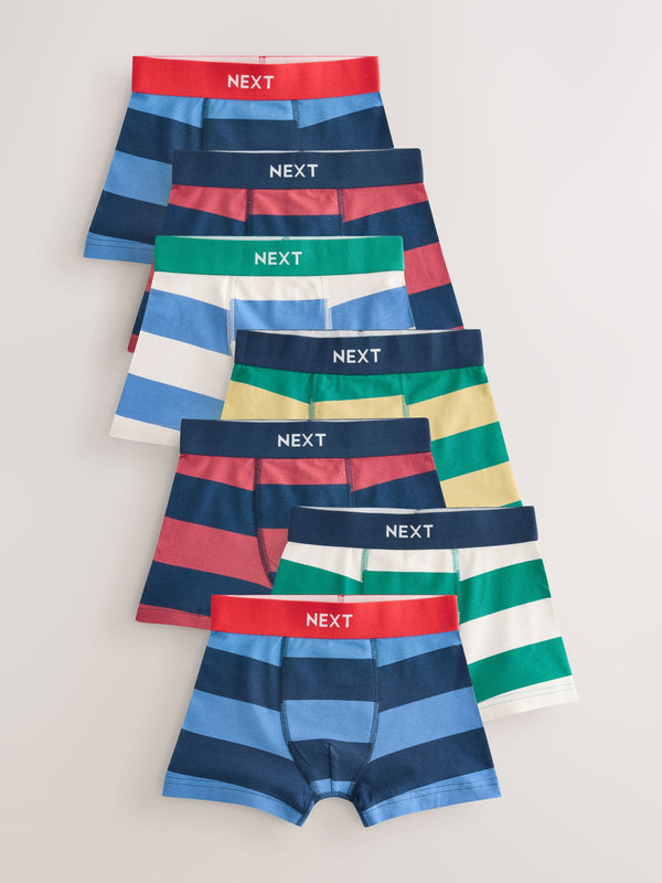 Rugby Stripe Boxers Trunks 7 Pack (1.5-16yrs)