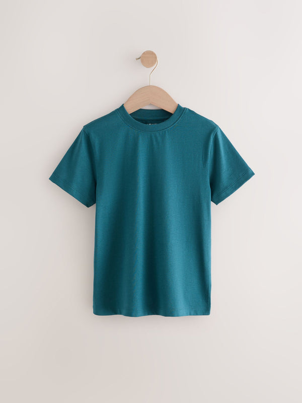 Teal Blue Regular Fit Short Sleeve T-Shirt (3-16yrs)