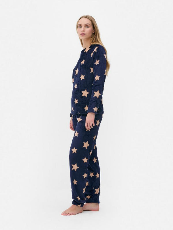 Women navy cozy pyjamas