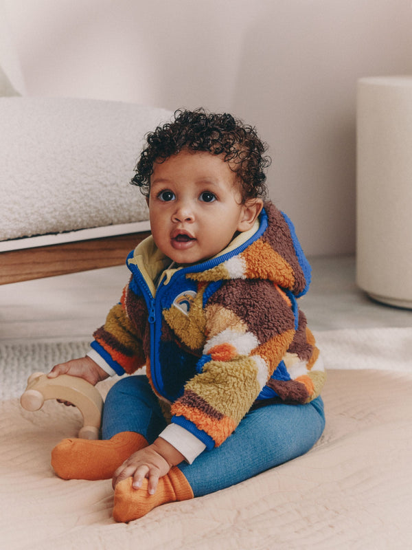 Blue Scene Hooded Baby Fleece Jacket (0mths-2yrs)