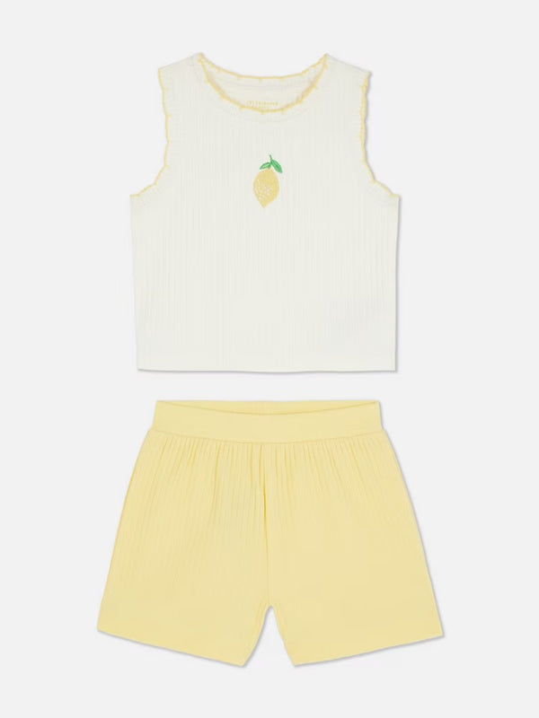 Primark lemon shorts dress