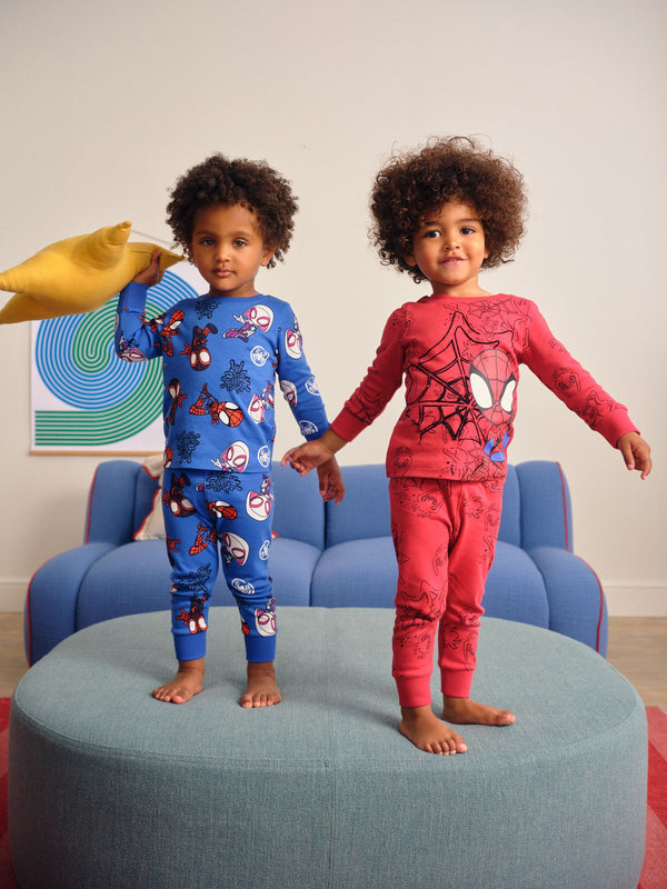 Red Spidey License Snuggle Pyjamas 2 Pack (9mths-10yrs)