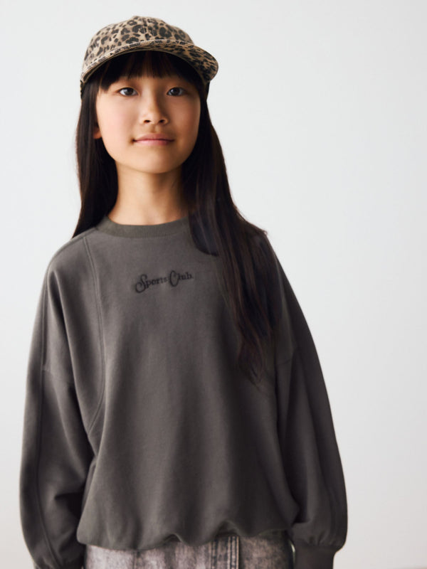 Charcoal Grey Sports Club Sweatshirt (3-16yrs)