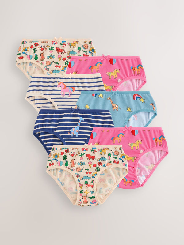 Stripe Unicorn Briefs 7 Pack (1.5-12yrs)