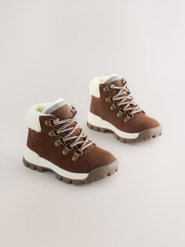 Brown Borg Thermal Thinsulate™ Lined Hiker Boots