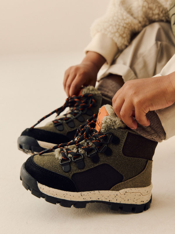 Green Khaki Thermal Thinsulate™ Lined Hiker Boots