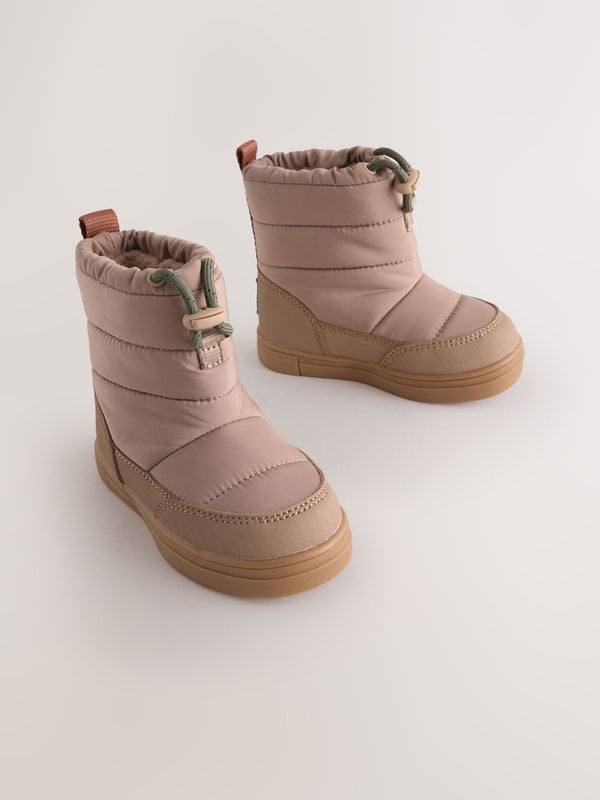 Neutral Thermal Thinsulate™ Lined Quilted Water Resistant Boots