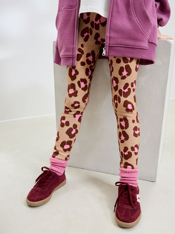 Animal Cosy Fleece Lined Leggings (3-16yrs)