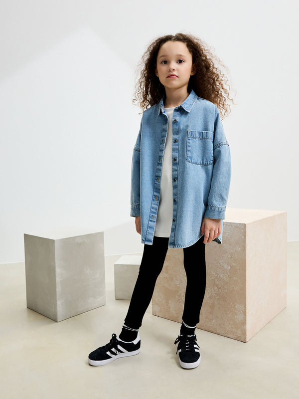 Black Cosy Fleece Lined Leggings (3-16yrs)