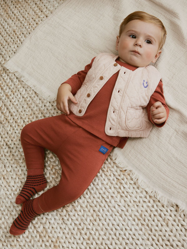 Neutral Faces Baby Gilet Top and Leggings Set (0mths-2yrs)