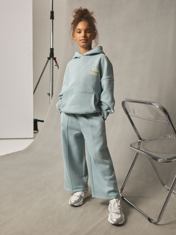 Blue Hoodie and Wide Leg Joggers Set (3-16yrs)