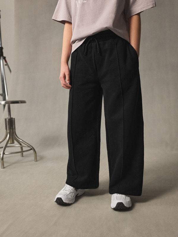 Black Wide Leg Joggers (3-16yrs)