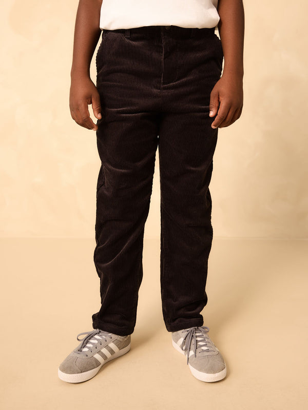 Navy Regular Fit Premium Corduroy Trousers (3-16yrs)