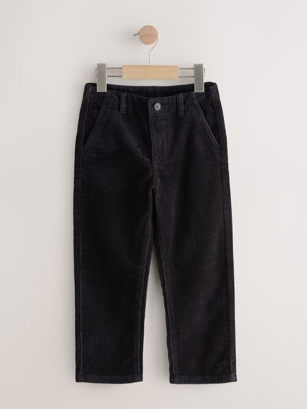 Navy Regular Fit Premium Corduroy Trousers (3-16yrs)