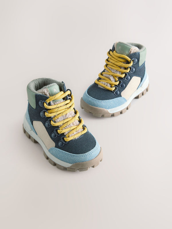Blue Thermal Thinsulate™ Lined Hiker Boots