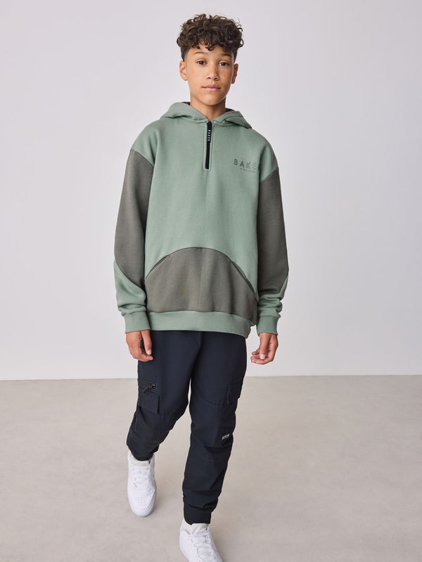 Baker by Ted Baker Oversized Green Back Graphic Hoodie