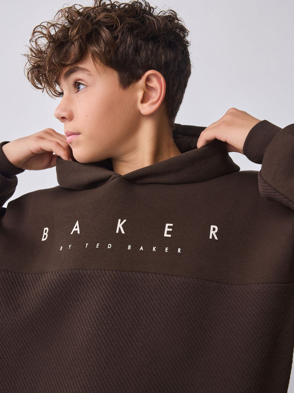Baker by Ted Baker Oversized Textured Hoodie