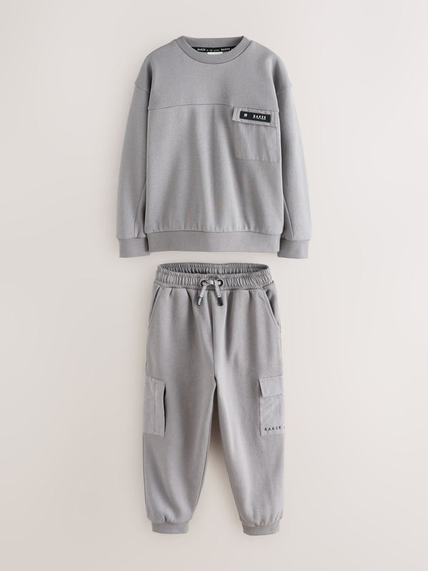 Baker by Ted Baker Grey Sweatshirt and Joggers Set