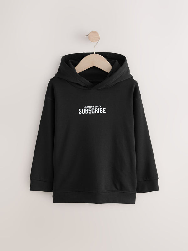 Black Hoodie Subscribe (3-16yrs)