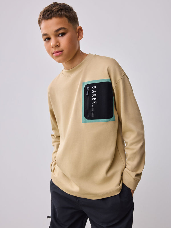 Baker by Ted Baker Long Sleeve Pocket T-Shirt