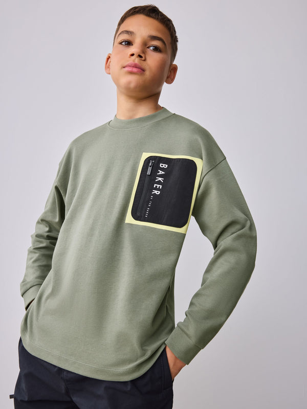 Baker by Ted Baker Long Sleeve Heavyweight T-Shirt