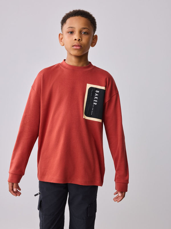 Baker by Ted Baker Long Sleeve Pocket T-Shirt
