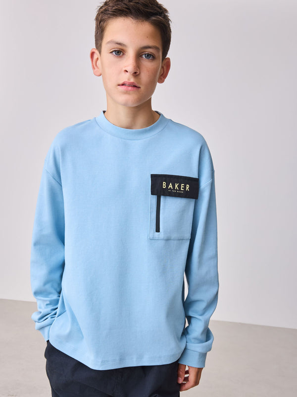 Baker by Ted Baker Heavyweight Long Sleeve Pocket T-Shirt