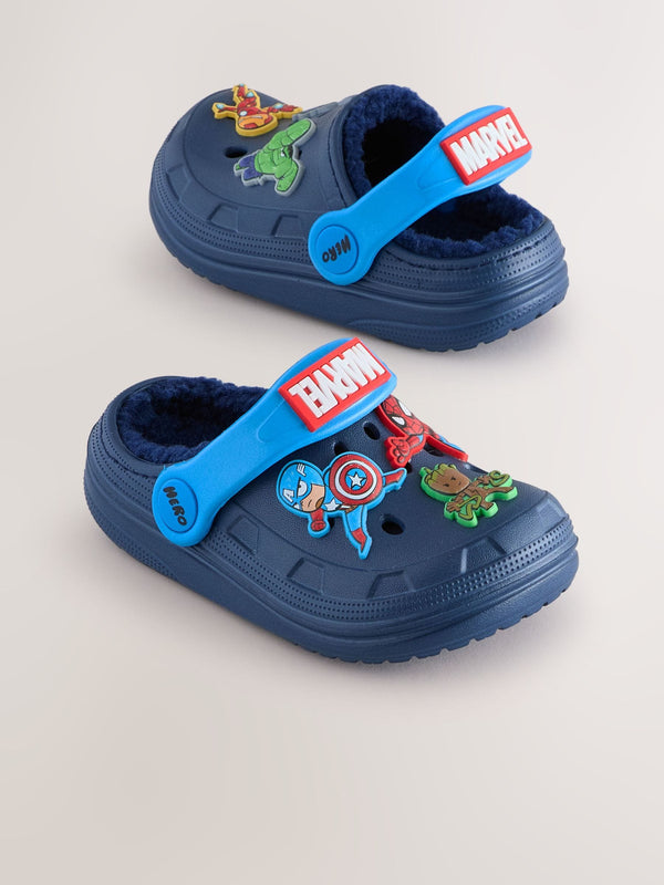 Navy Marvel Slipper Clogs