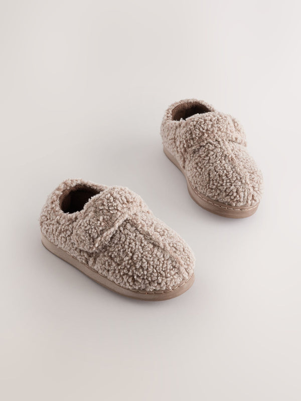 Neutral Borg Warm Lined Cupsole Slippers