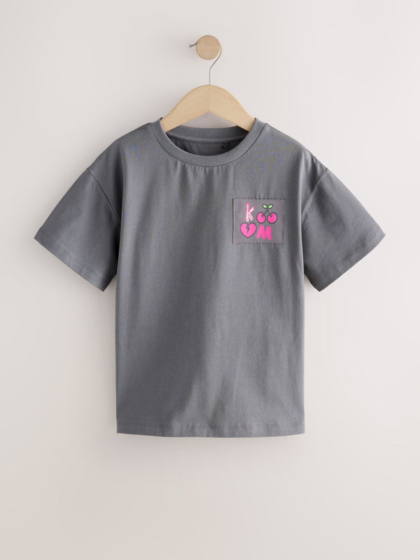 Charcoal Grey Graphic T-Shirt (3-16yrs)