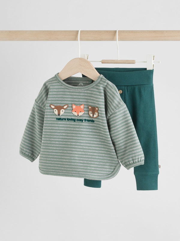 Green Character Baby Top and Leggings 2 Piece Set (0mths-3yrs)