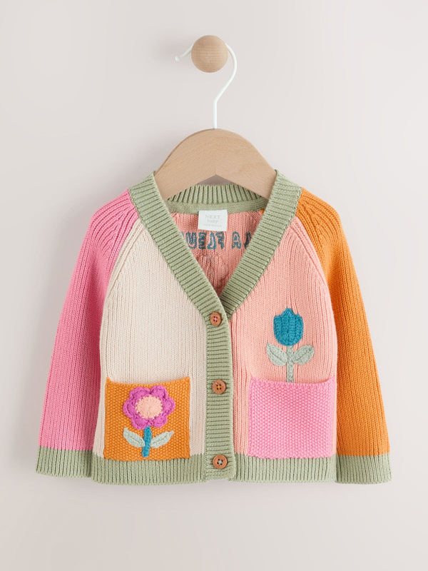 Colour Block Baby Fairy Cardigan (0mths-2yrs)