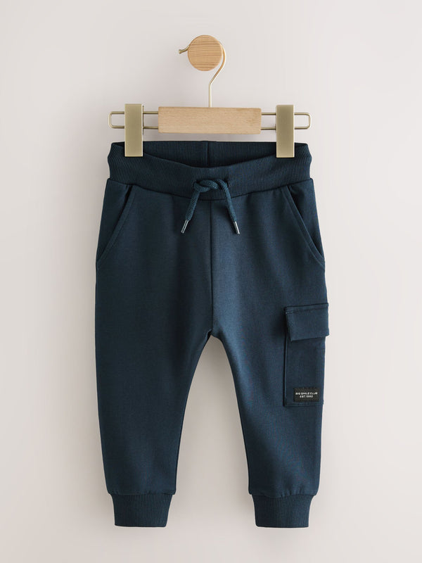 Navy Blue Skinny Fit Skinny Utility Joggers (3mths-7yrs)