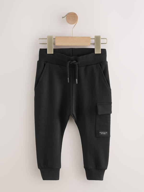 Black Skinny Fit Skinny Utility Joggers (3mths-7yrs)