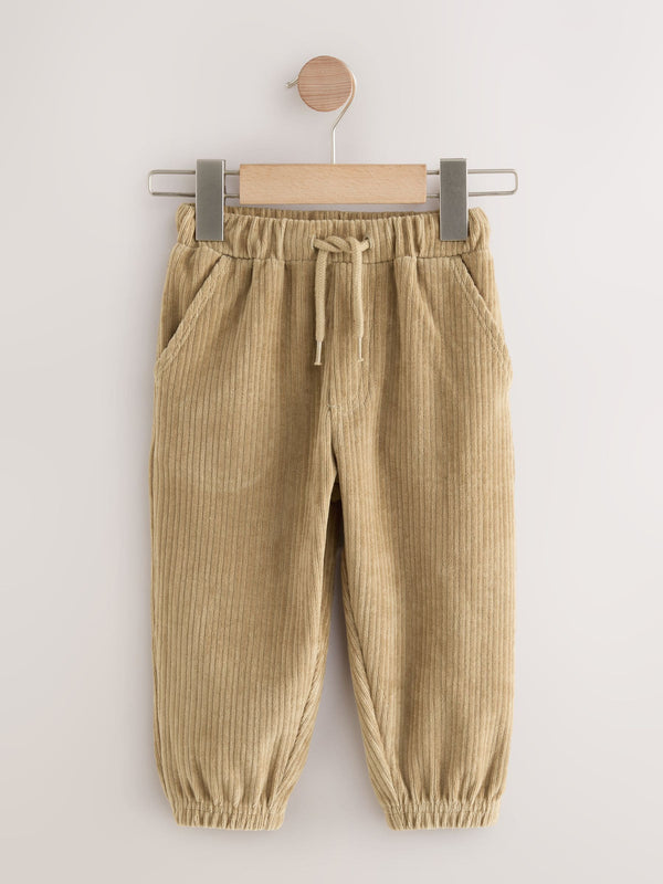 Tan Brown Jersey Cord Joggers (3mths-7yrs)