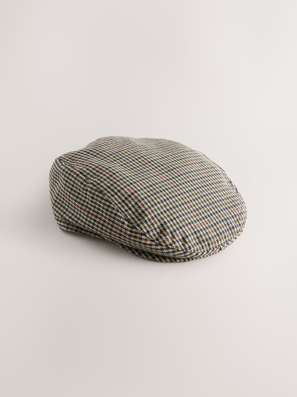 Brown Heritage Checked Baby Flat Cap (0mths-2yrs)