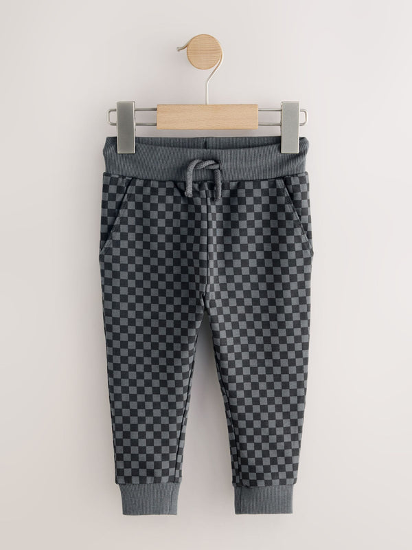Black/Grey Classic Jersey Joggers (3mths-7yrs)