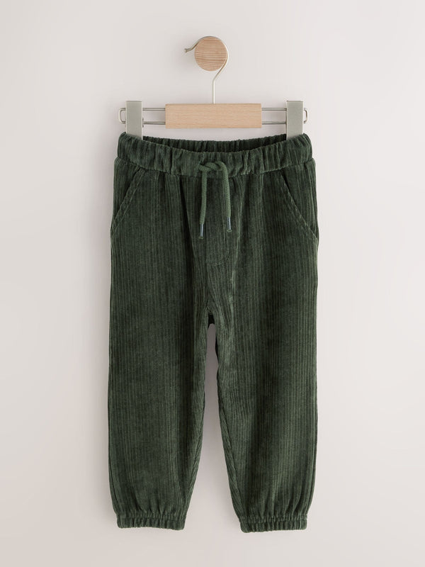 Bottle Green Jersey Cord Joggers (3mths-7yrs)