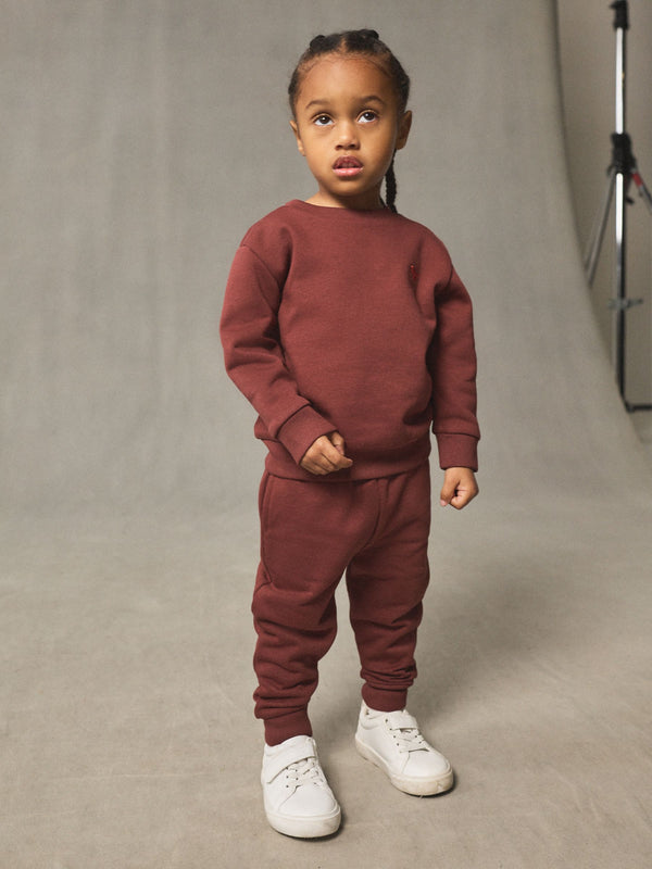 Burgundy Red Sweatshirt And Joggers Set (3mths-7yrs)