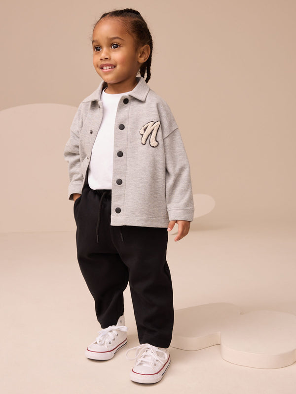 Grey T-Shirt And Joggers 3 Piece Set (3mths-7yrs)