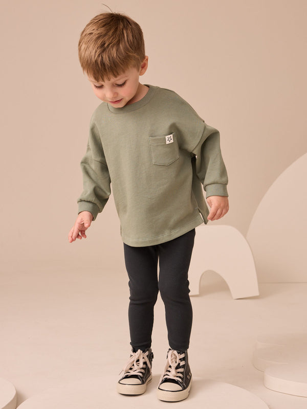 Sage Green Long Sleeve Top and Leggings Set (3mths-7yrs)