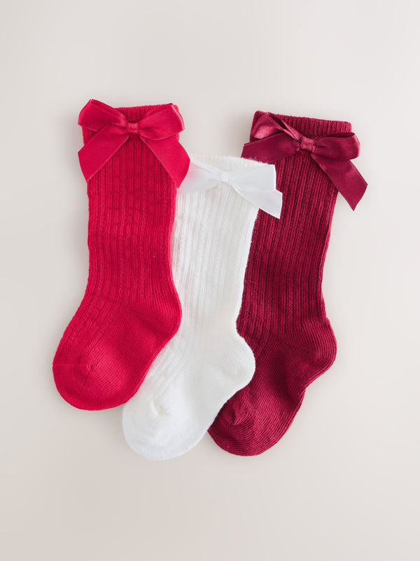 Red Bow Baby Socks (0mths-2yrs)