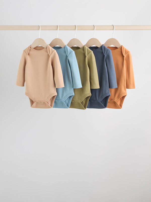 Multi Baby Bodysuits 5 Pack