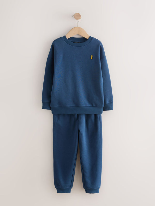 Navy Crew Stag Set (3-16yrs)