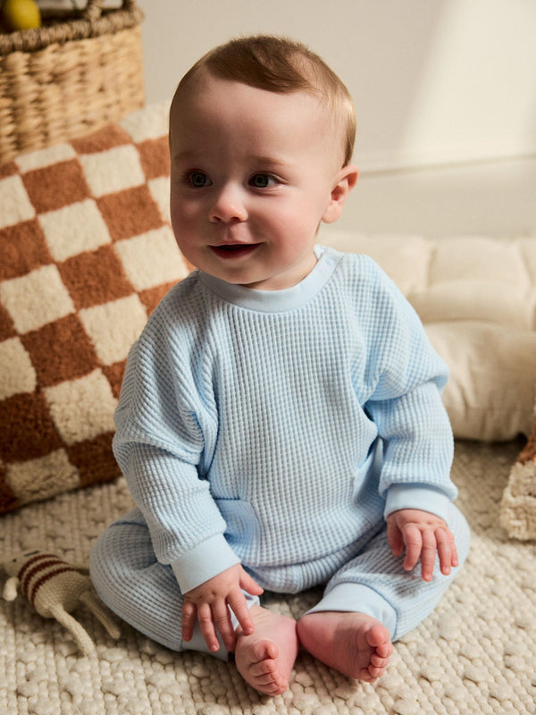 Blue Baby 100% Cotton Top and Joggers 2 Piece Set (0mths-2yrs)