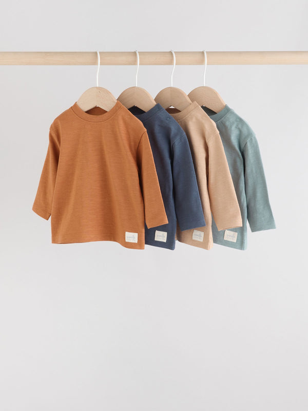 Minerals Baby Long Sleeve T-Shirts 4 Pack (0mths-2yrs)