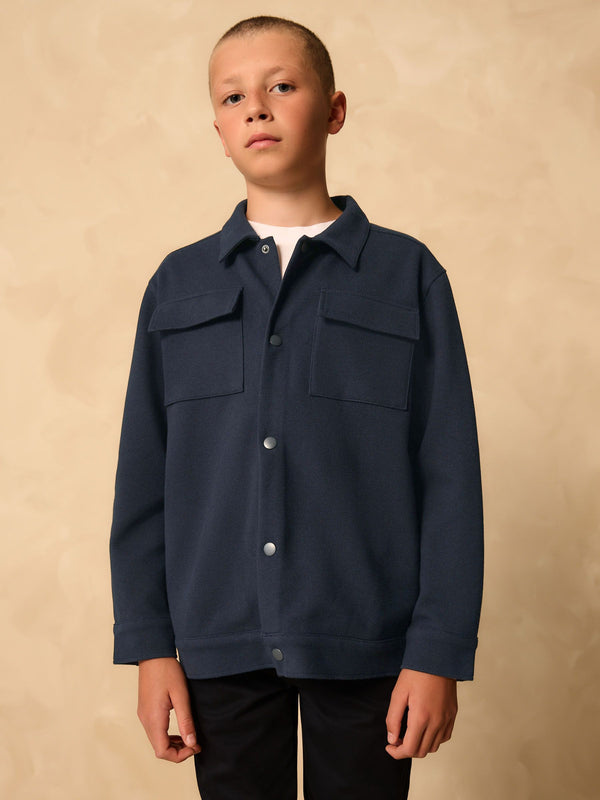Navy Smart Shacket (3-16yrs)