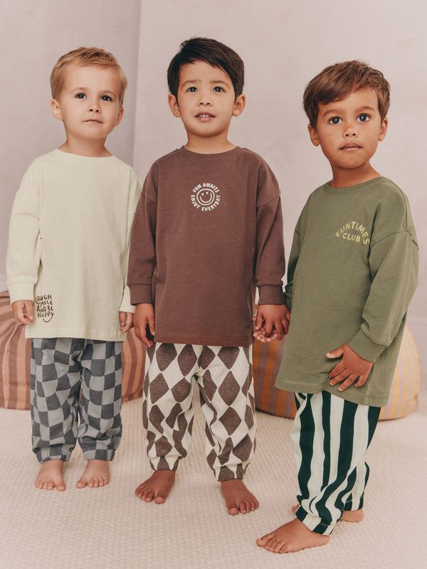 Multi Oversized Pyjamas 3 Pack (9mths-10yrs)