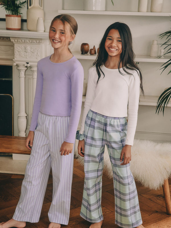 Purple/Green Woven Pyjama Bottoms 2 Pack (3-16yrs)